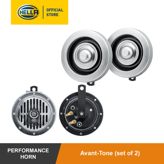 Hella Avant-Tone 12V Disc Horn (Set Of 2) - 004 811 101  Horn Silver
