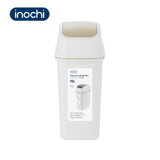 inochi Hiro flip lid waste bin 15L