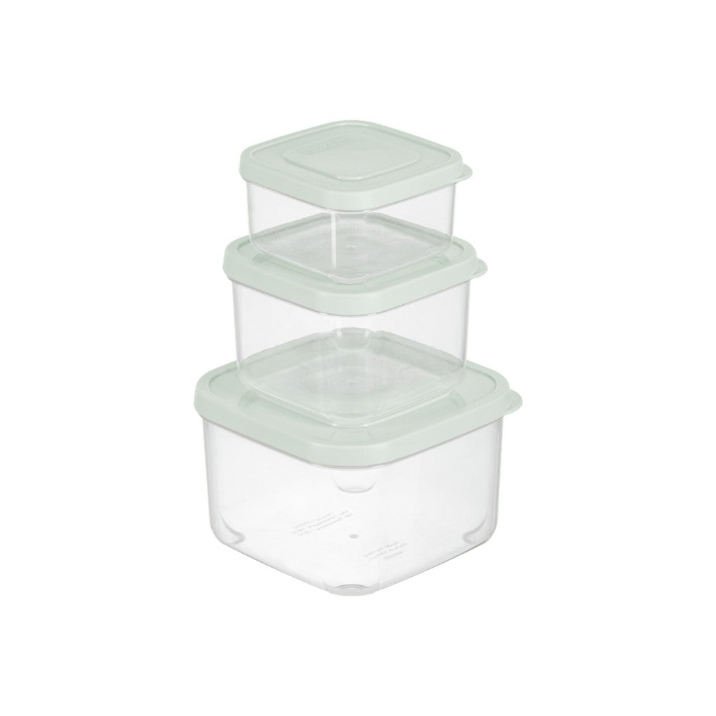 Set 3 Hokkaido Square Food Storage Container (500-1000-2000 ml)