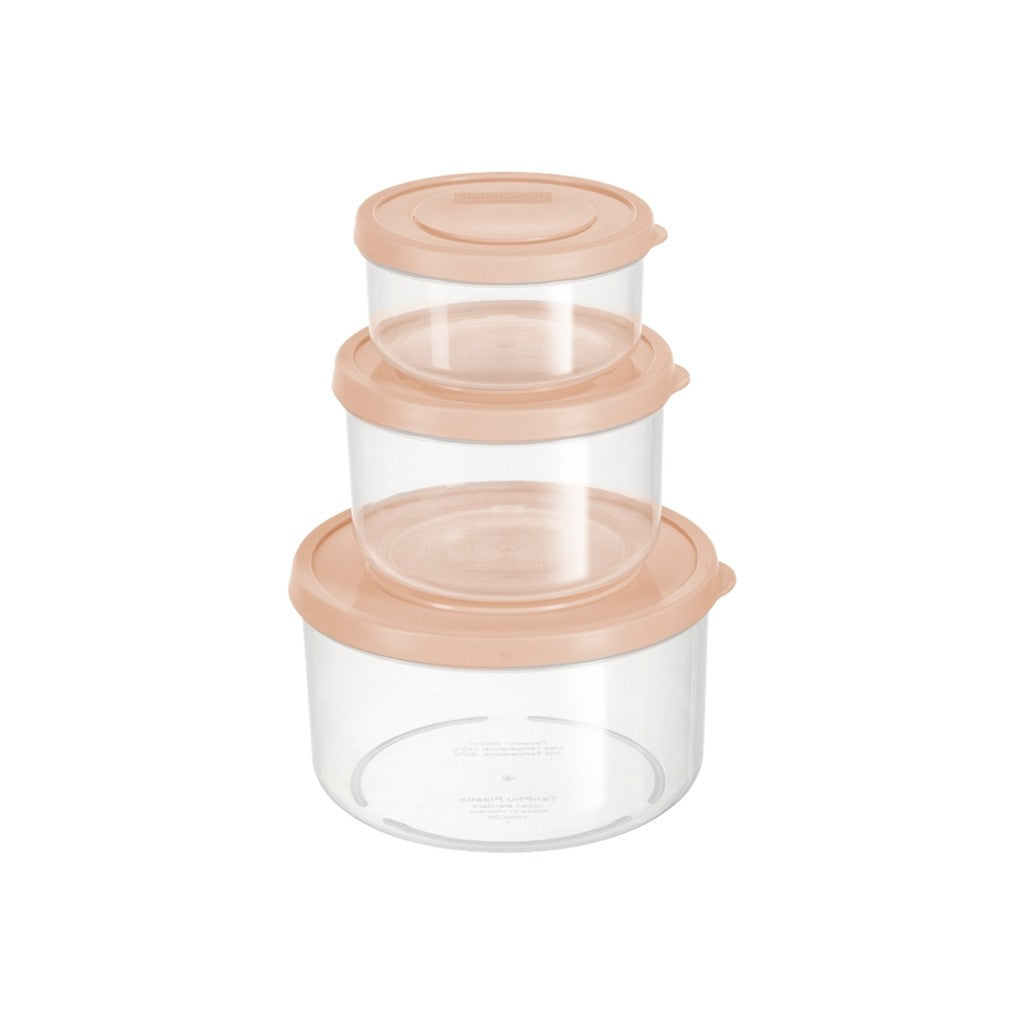set 3 Hokkaido Round Food Storage Container (500-1000-2000 ml)
