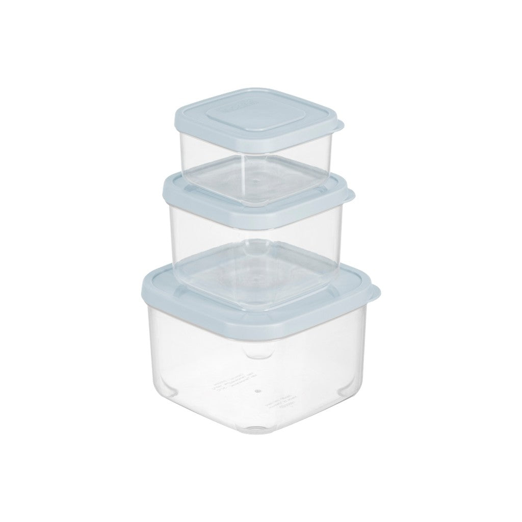 Set 3 Hokkaido Square Food Storage Container (500-1000-2000 ml)