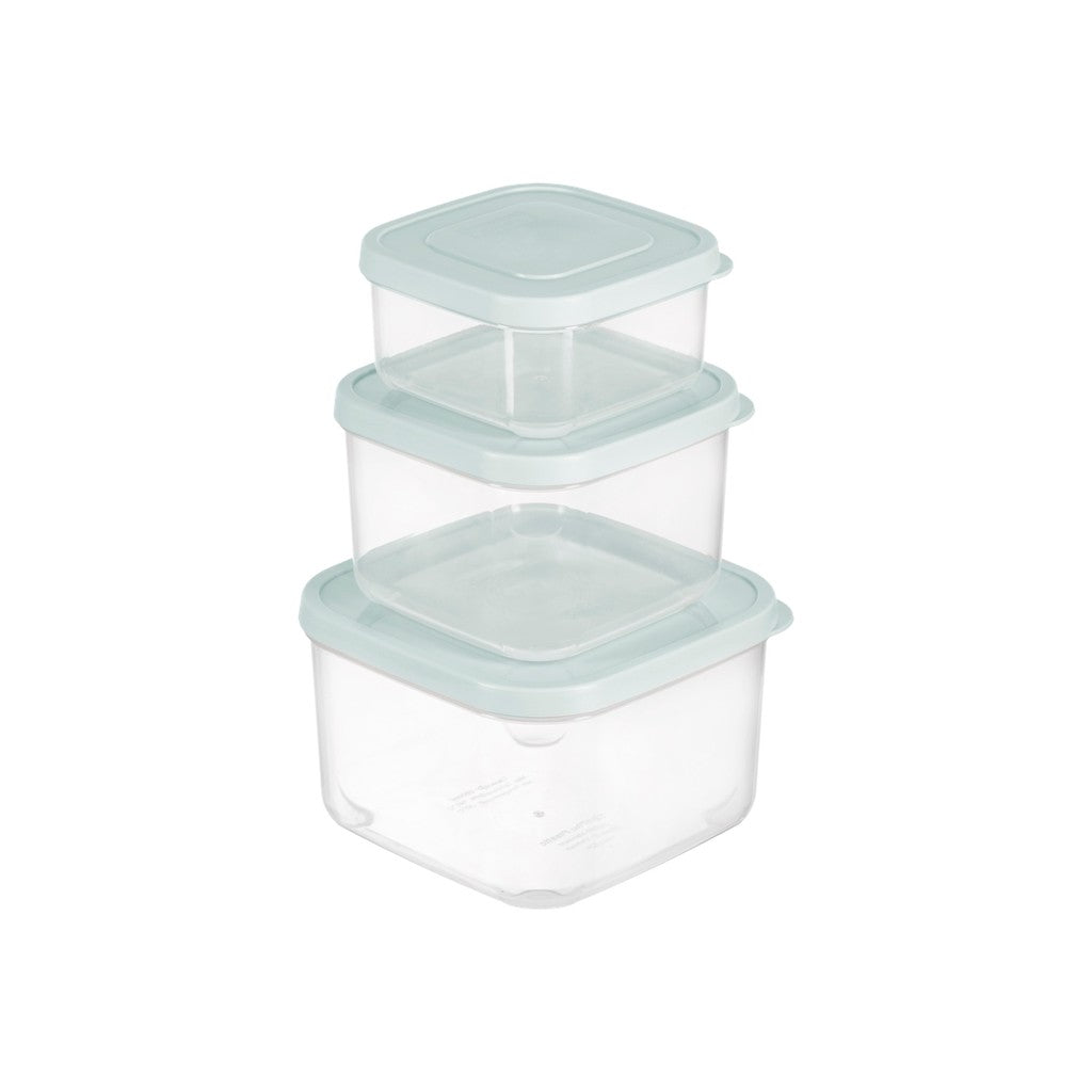 Set 3 Hokkaido Square Food Storage Container (750-1500-2500 ml)