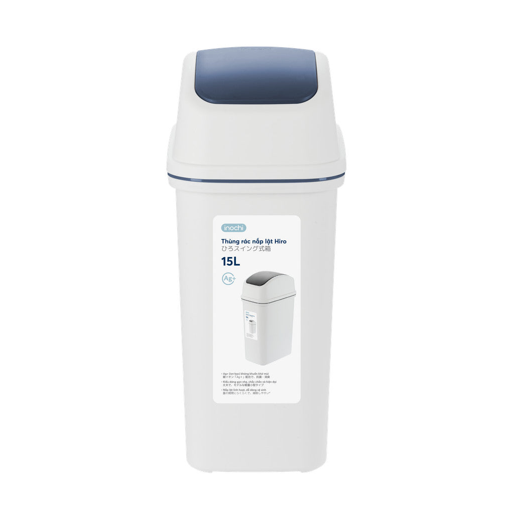 inochi Hiro flip lid waste bin 15L