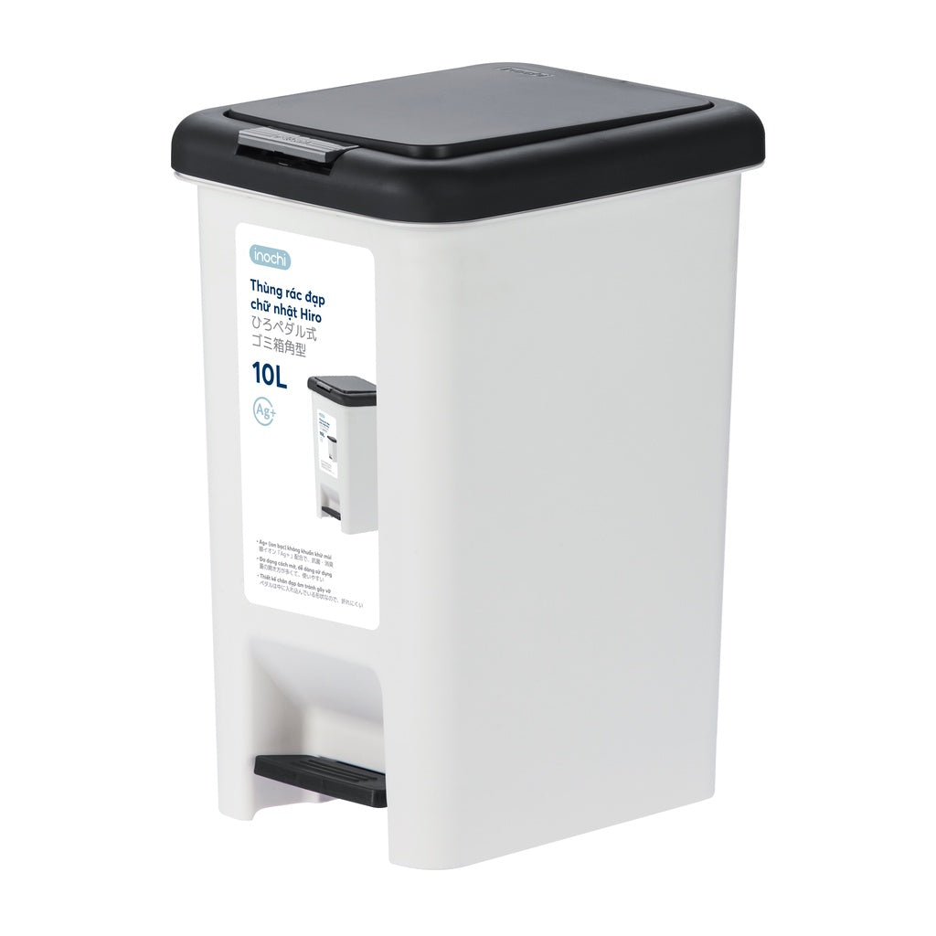inochi Hiro Rectangle Pedal Bin 10L