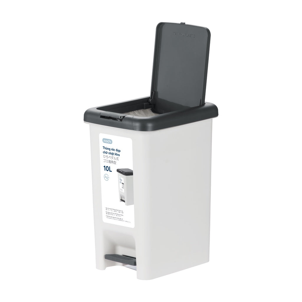 inochi Hiro Rectangle Pedal Bin 10L
