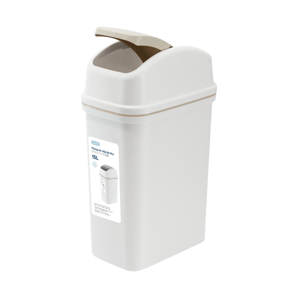 inochi Hiro flip lid waste bin 15L