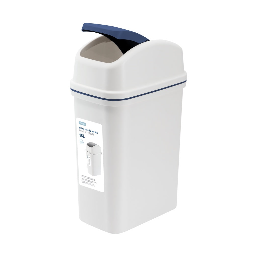 inochi Hiro flip lid waste bin 15L