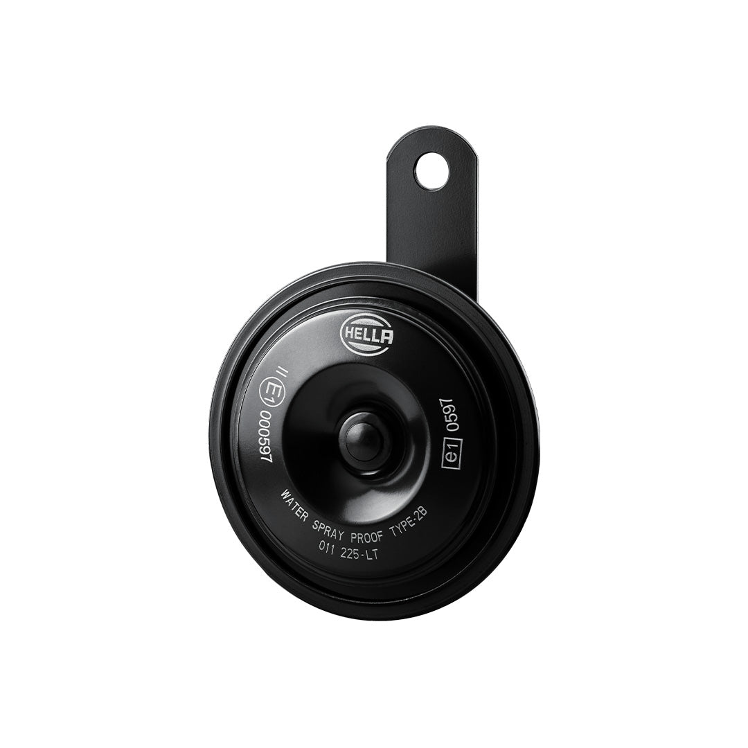 Hella Compact 12V Disc Horn (Set Of 2) - 011 225 801 Horn Black