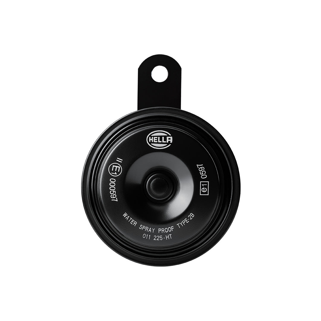 Hella Compact 12V Disc Horn (Set Of 2) - 011 225 801 Horn Black