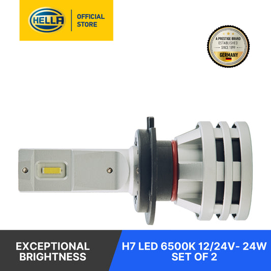 Hella Led 6500K Bulbs Range H1/H3/H4/H7/H8/H11/H16/Hb3/Hb4 (Set Of 2) Bulbs White