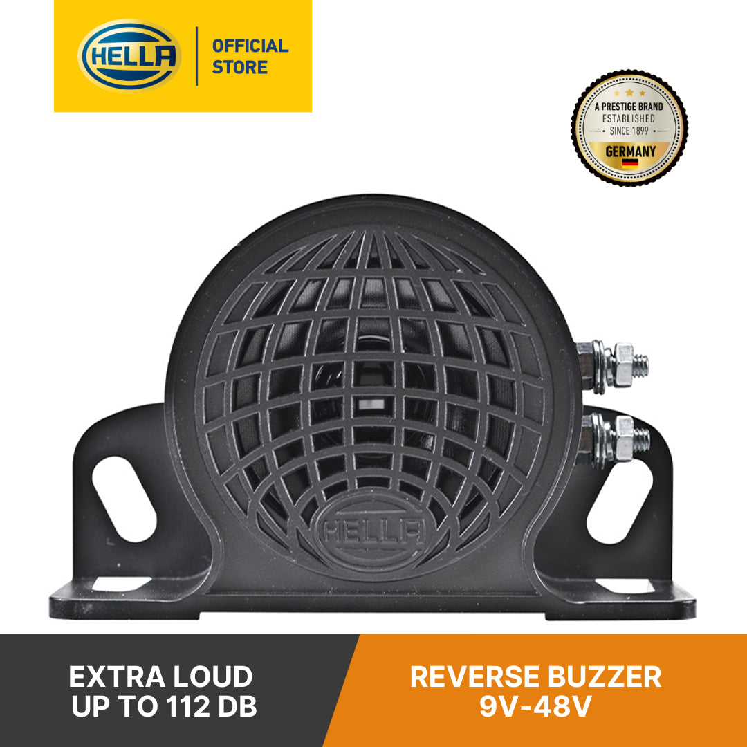 Hella Reverse Buzzer 9V - 48V (1 Pc) - 009 148 141 Horn Black