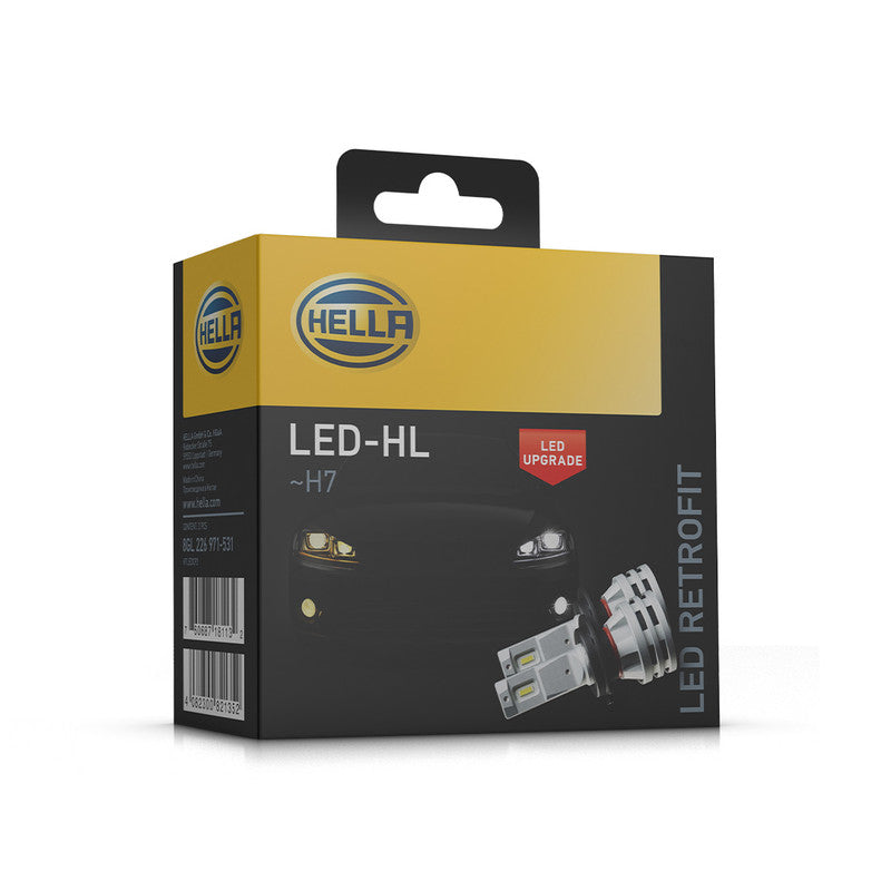 Hella Led 6500K Bulbs Range H1/H3/H4/H7/H8/H11/H16/Hb3/Hb4 (Set Of 2) Bulbs White