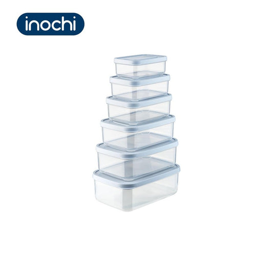 inochi Set 6 Hokkaido Rectangle Food Storage Container (500-750-1000-1500-2000-2500 ml)
