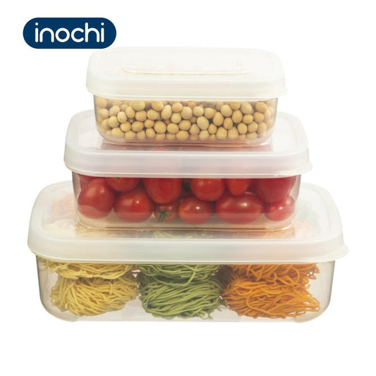 inochi Set 3 Hokkaido Rectangle Food Storage Container (500-1000-2000 ml)