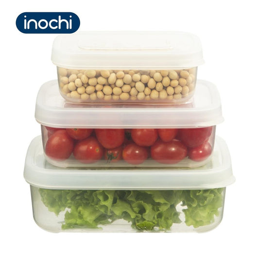 inochi Set 3 Hokkaido Rectangle Food Storage Container (750-1500-2500 ml)