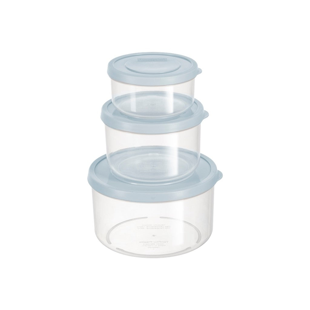 set 3 Hokkaido Round Food Storage Container (500-1000-2000 ml)