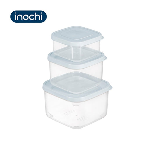Set 3 Hokkaido Square Food Storage Container (750-1500-2500 ml)