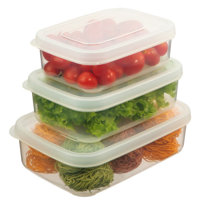 inochi Set 3 Hokkaido Rectangle Food Storage Container (500-1000-2000 ml)